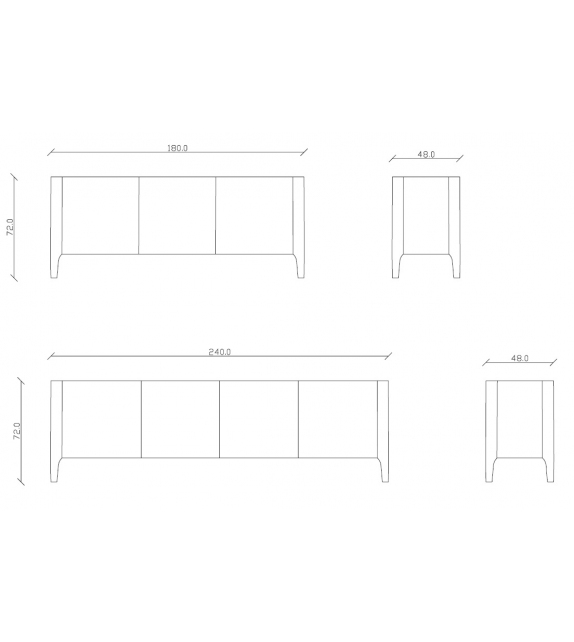 Sideboard Cross Riflessi