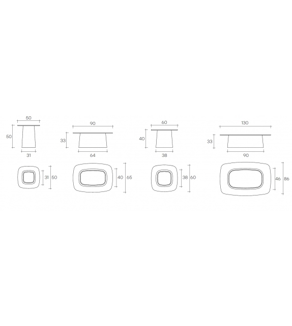 Macramé Fiam Table Basse