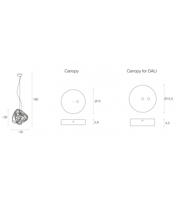 Doodle Small Terzani Lampada a Sospensione
