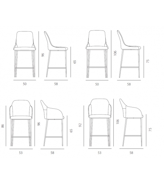 Sofia Riflessi Tabouret