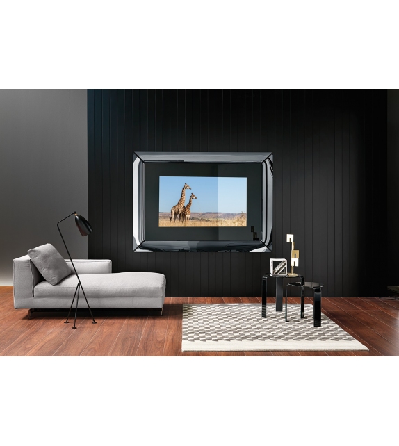 Caadre Tv Fiam Specchio con Cornice Porta TV Integrata