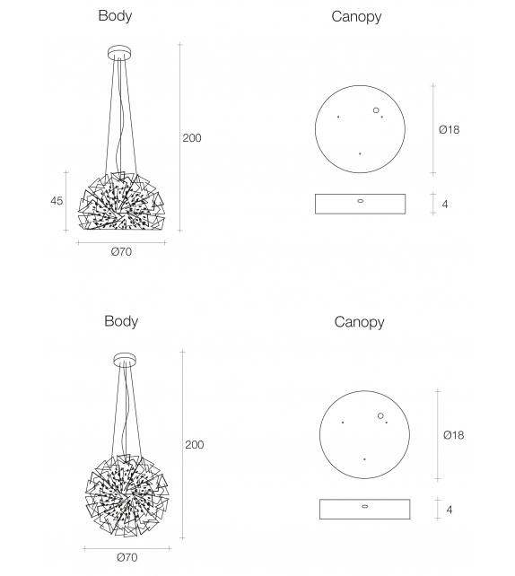 Core Terzani Suspension Lamp