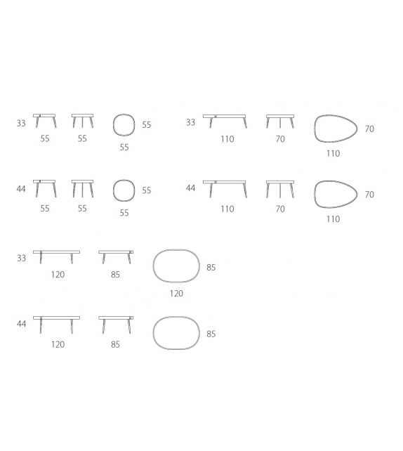 Lumiere Riflessi Table Basse