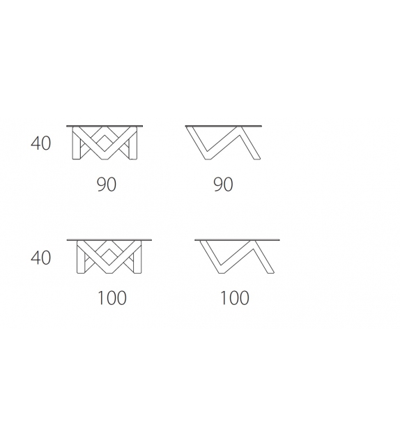 Zen Riflessi Couchtisch