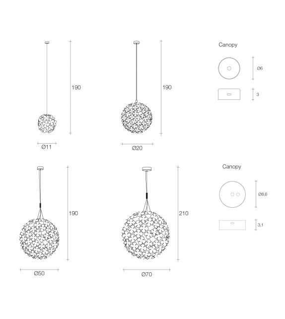 Orten'zia Terzani Suspension Lamp