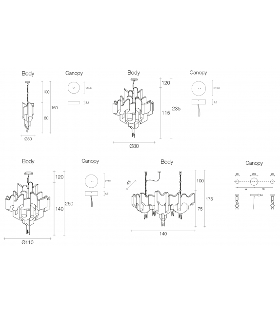 Stream Terzani Suspension Lamp