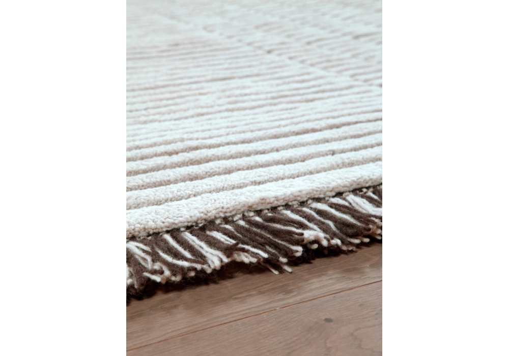 RD Grid Berber Round Amini Rug Milia Shop