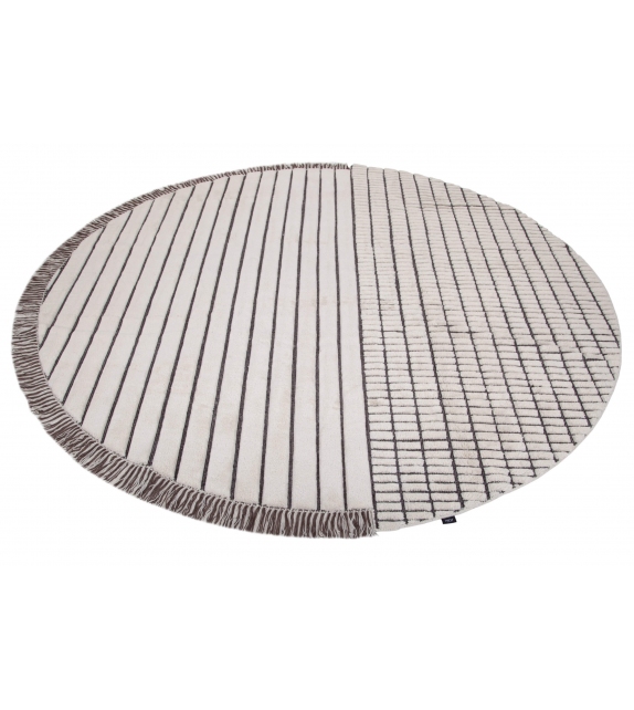 RD Grid Berber Round Amini Rug