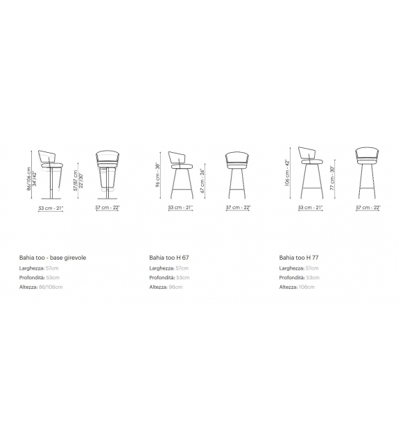 Bahia too Bonaldo Stool