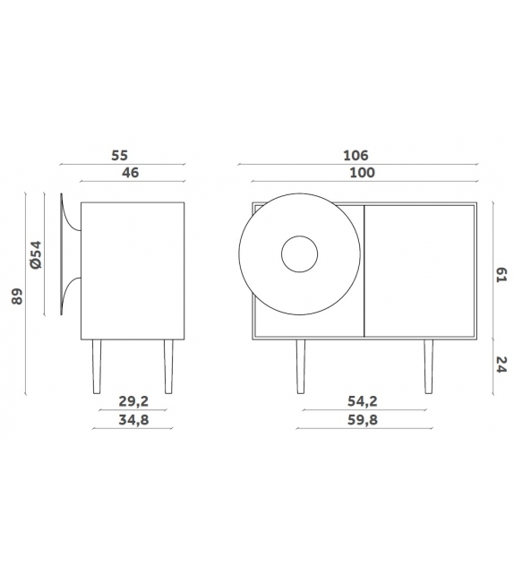 Caruso Miniforms Sideboard