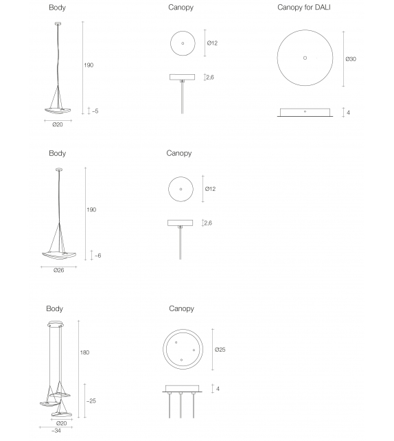 Manta Terzani Pendant Lamp