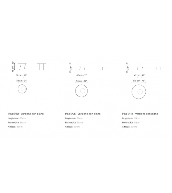 Pisa Bonaldo Table Basse avec Plateau