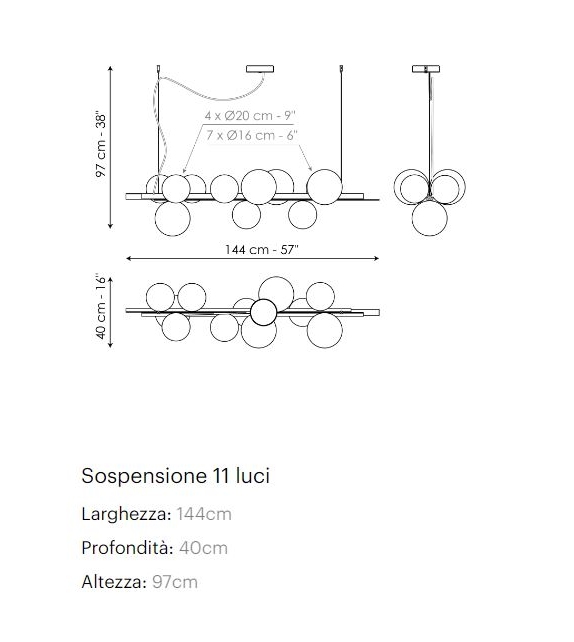 Bon Ton 11 Bonaldo Pendant Lamp
