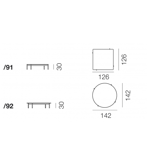 DS-22 De Sede Couchtisch