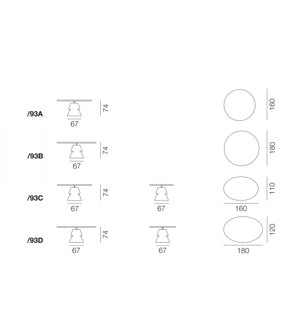 DS-615 De Sede Mesa de comedor largo