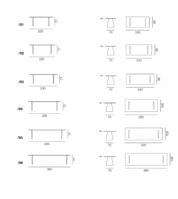 DS-790 De Sede Tisch