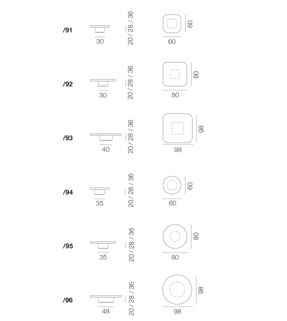 DS-3011 De Sede Coffee Table