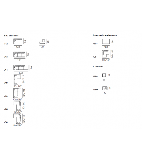 DS-165 Sofà De Sede