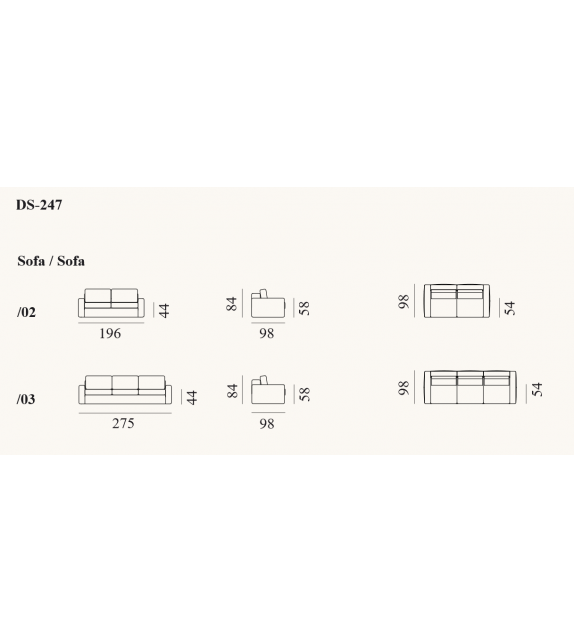 DS-247 De Sede Canapé