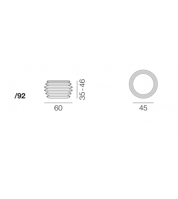DS-5050/92 De Sede Couchtisch