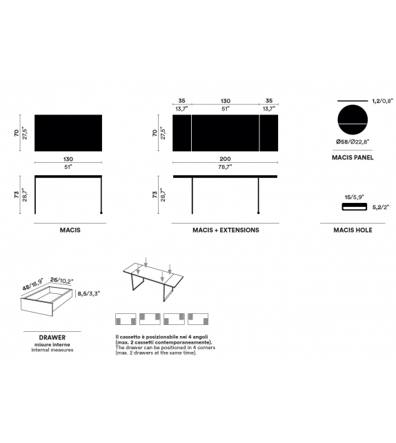 Macis Opinion Ciatti Table / Bureau
