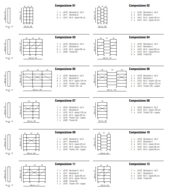 Kaos Bonaldo Bücherregal