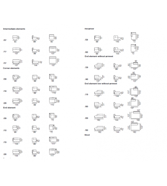 DS-1030 Sofà De Sede