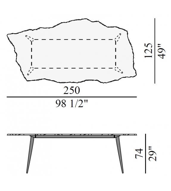 Prêt pour l'expédition - Egeo Table Edra