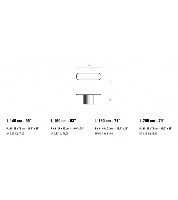 Geometric Wood Table Bonaldo