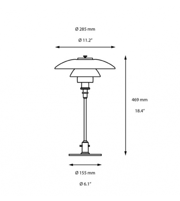 PH 3/2 Limited Edition Louis Poulsen Lampe de Table
