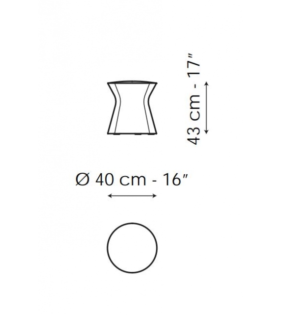 Clessidra Bonaldo Pouf