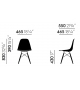 Pronta consegna - Eames Plastic Chairs DSW Vitra Sedia