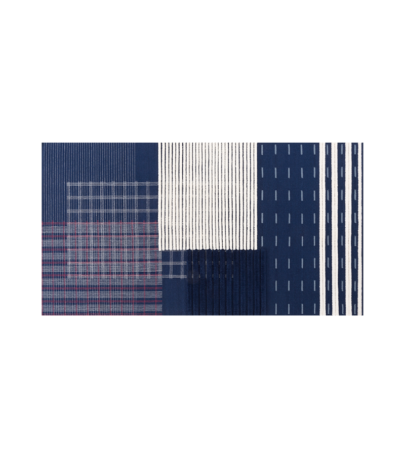 Lan Indigo Gan Rectangular Rug