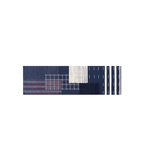 Lan Indigo Gan Tapis Rectangulaire