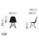 Pronta consegna - Eames Plastic Side Chair DSR Vitra Sedia