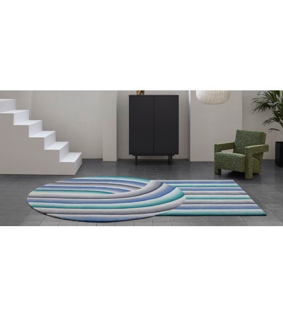 Round Mirage Gan Teppich