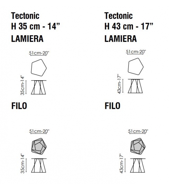 Tectonic Bonaldo Table D'Appoint