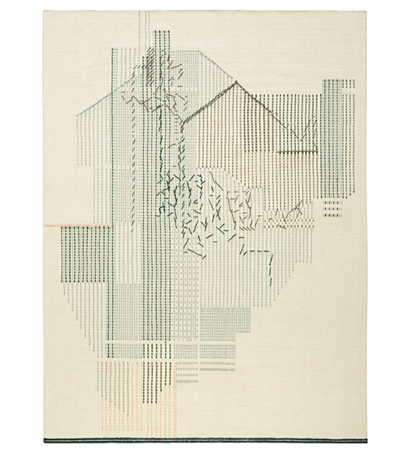 Backstitch Composition Gan Teppich