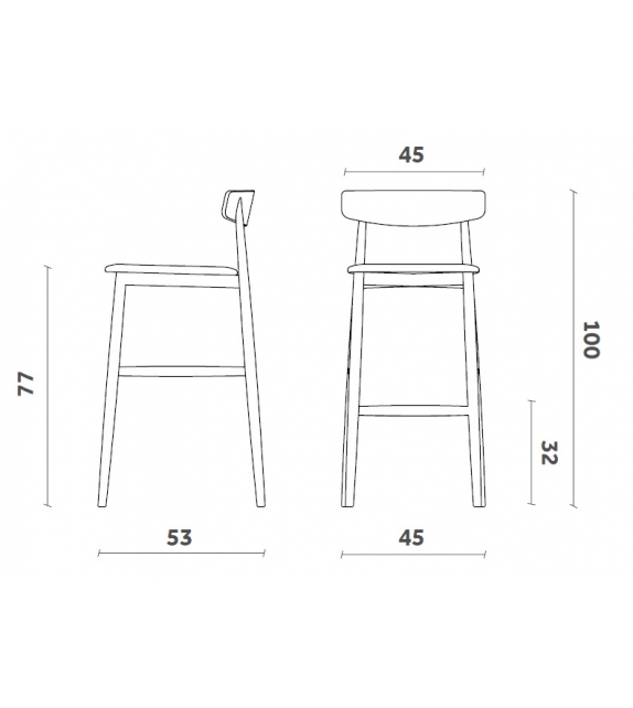 Claretta Miniforms Tabouret