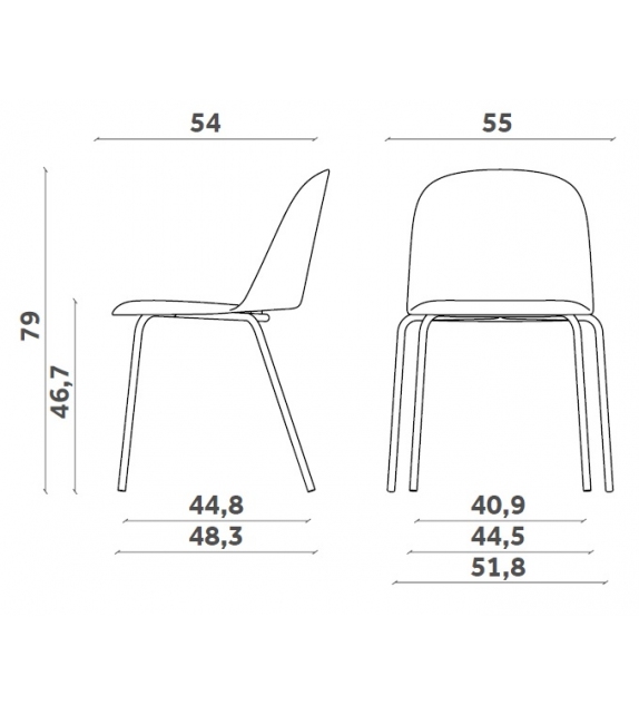 Mariolina Basic Miniforms Padded Chair