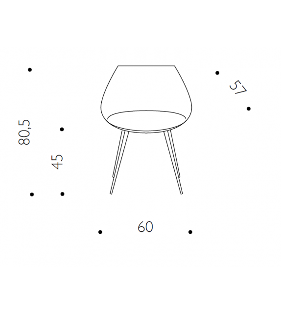 Lagò Cuoio Driade Poltroncina