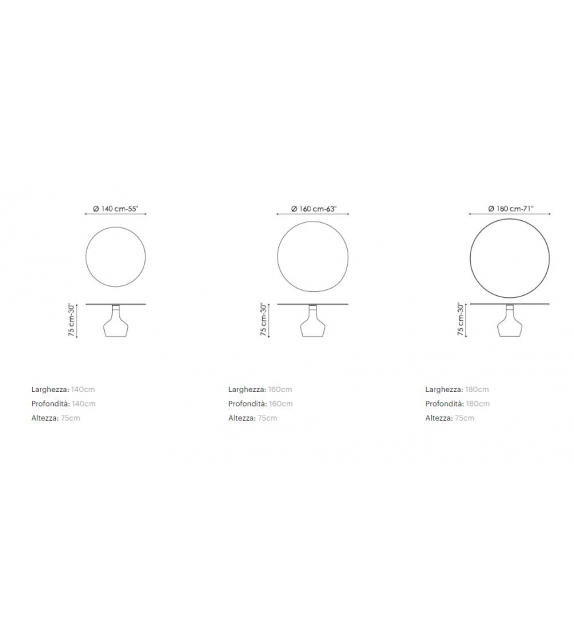 Curling Table Bonaldo