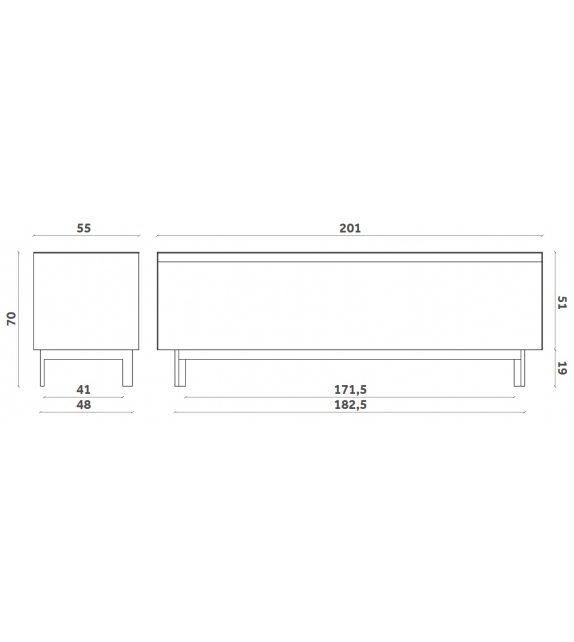 Vitrum Sideboard Miniforms