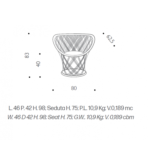 Pavo Petit Fauteuil Driade