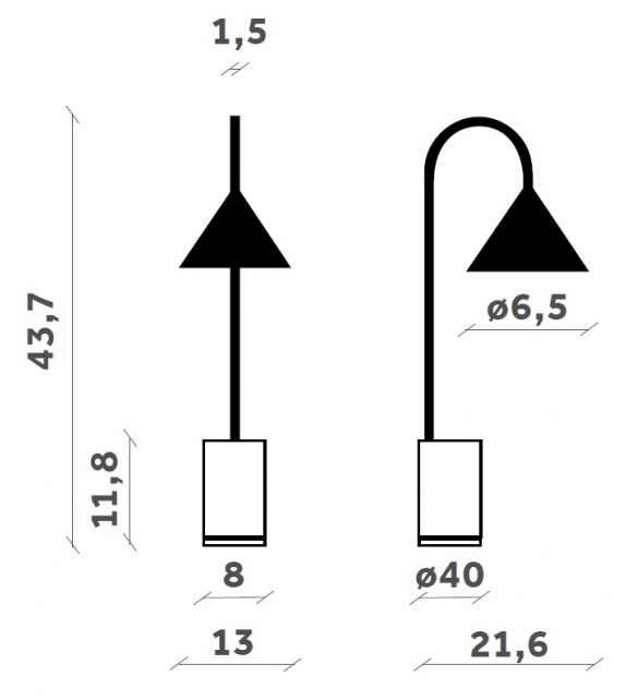 Ozz Desk Miniforms Table Lamp