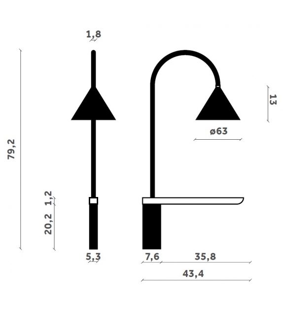 Ozz Wall S Miniforms Wall Lamp