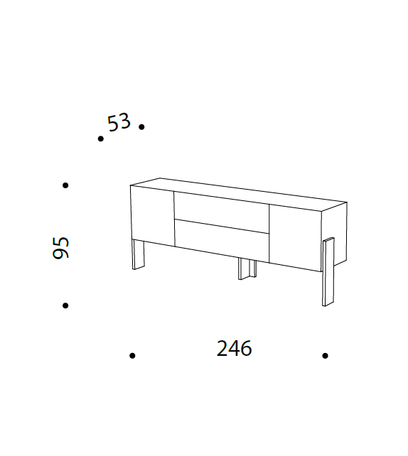 Ziqqurat Driade Sideboard