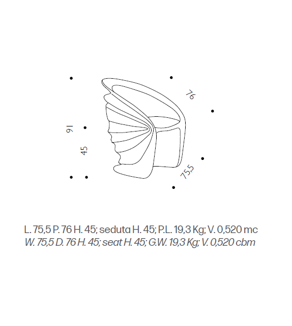 Modesty Driade Poltrona
