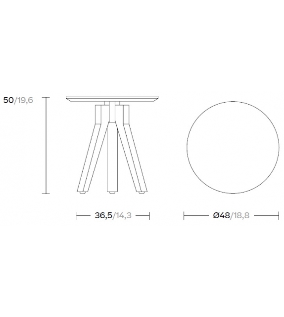 Vieques Kettal Tavolino D'Appoggio Alto