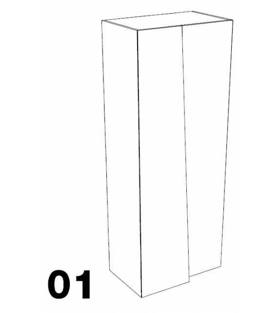 Man 60 Minotti Italia Kleiderschrank / Container